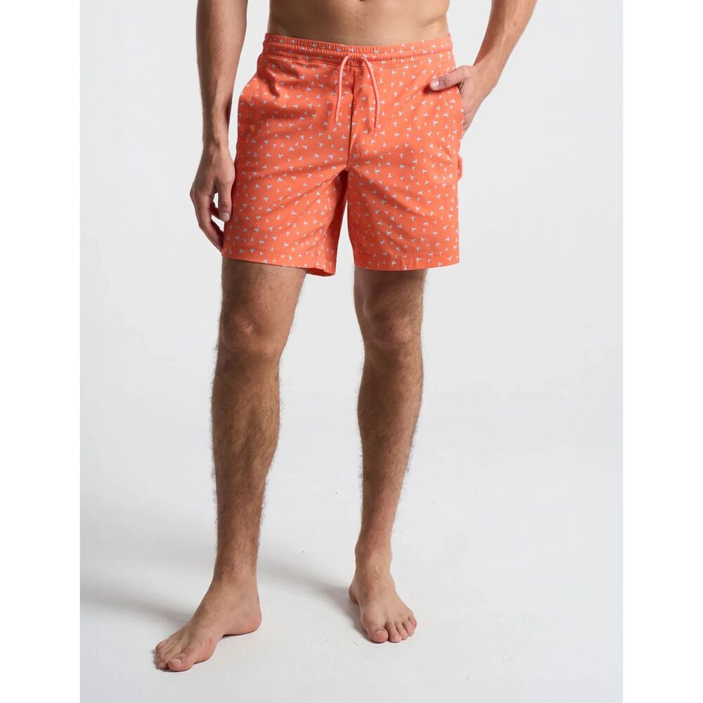 Birddogs Orange Inner Banks Bathing Suit Lined Swim Trunks Men's Size XXL